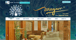 Desktop Screenshot of mayurhotels.in
